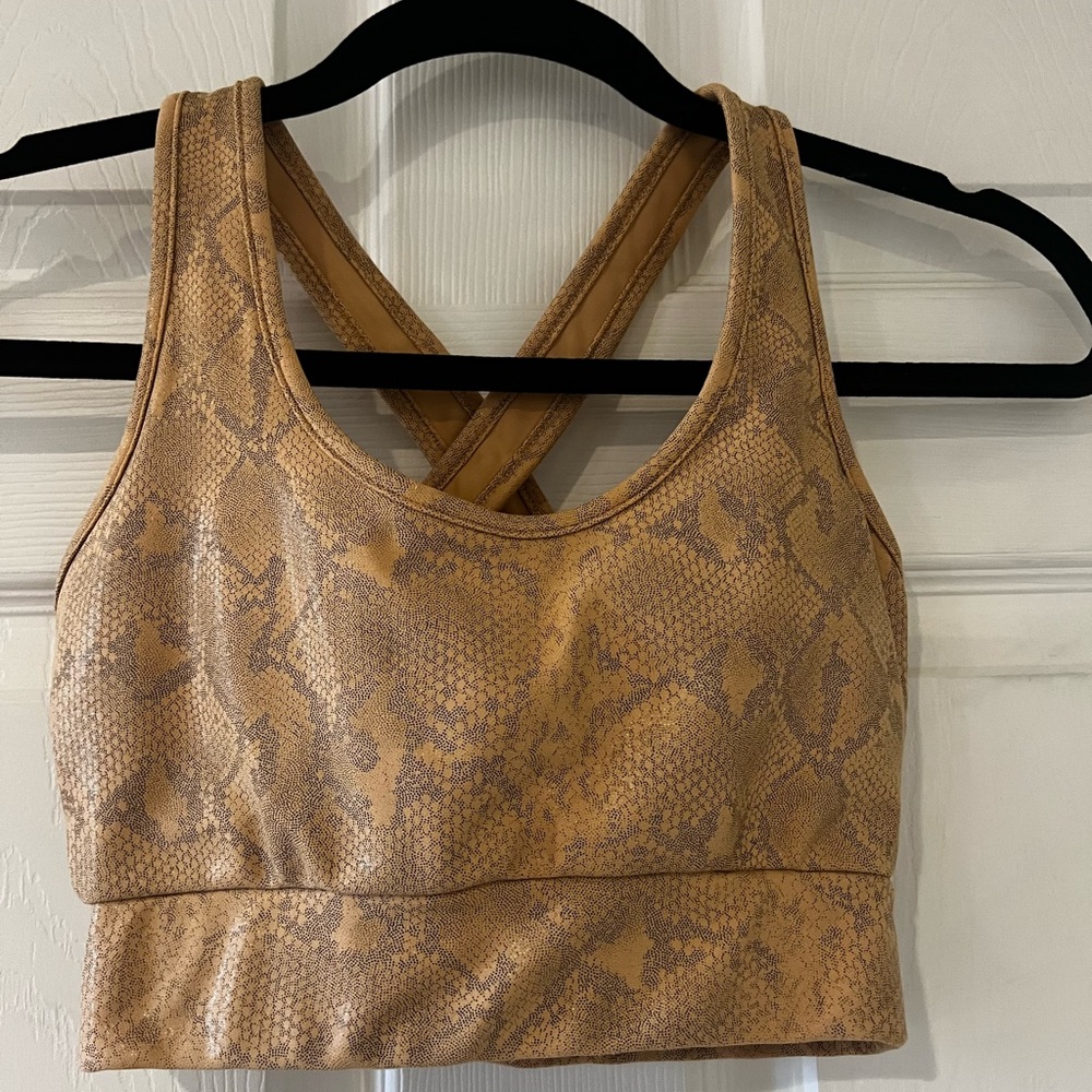 Electric Yoga Snakeskin Print Sports Bra